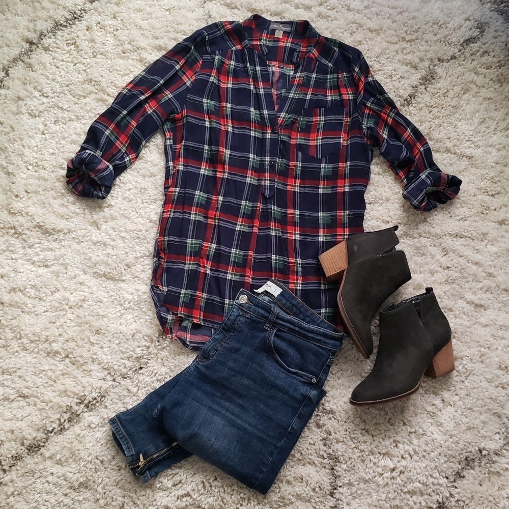 EUC Market & Spruce Plaid Tunic